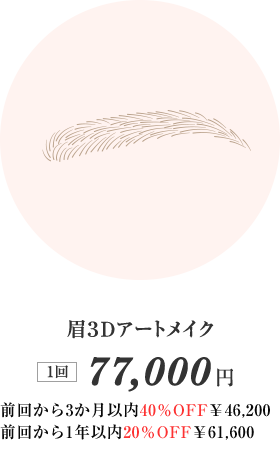 眉3Dアートメイク
